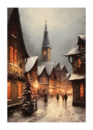 Poster Winter Village No4