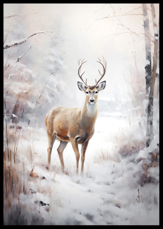 Roe Deer In Winter No2-2