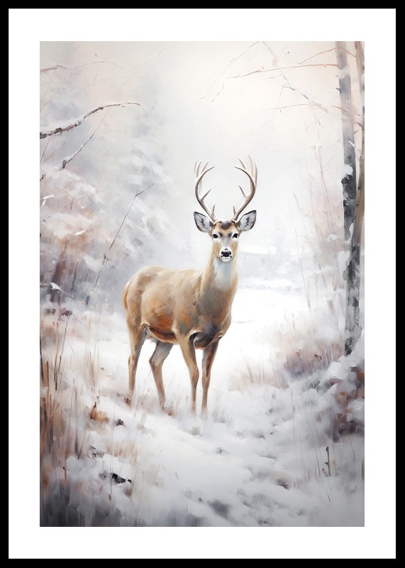 Roe Deer In Winter No2-0