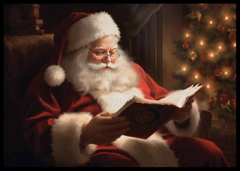 Santa Claus Reading No2-2