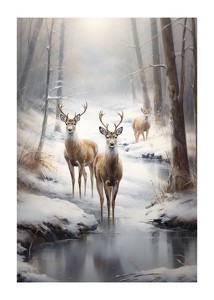 Roe Deer In Winter No1-1