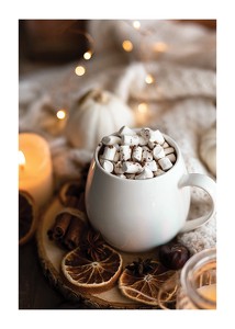 Poster Hot Chocolate Marshmallows No3