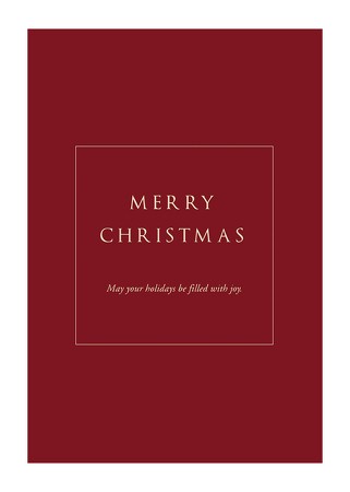 Poster Merry Christmas Joy R&W