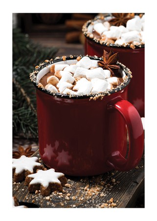 Poster Hot Chocolate Marshmallows No2