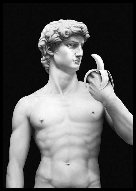 Sanna Wieslander Snack Time (Michelangelo’s David Statue)-2