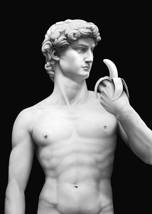 Sanna Wieslander Snack Time (Michelangelo’s David Statue)-3