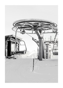 Poster Classic Ski Lift