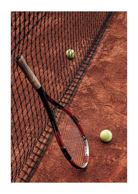 Tennis Racket & Court-1
