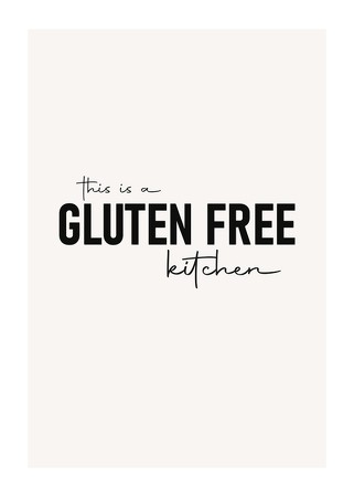 Poster Gluten Free Kitchen