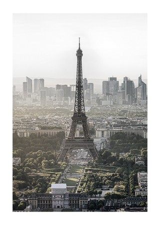 Poster Eiffel Tower Skyline
