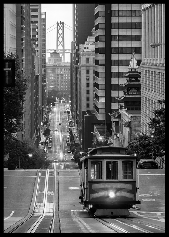 San Francisco Tram B&W-2