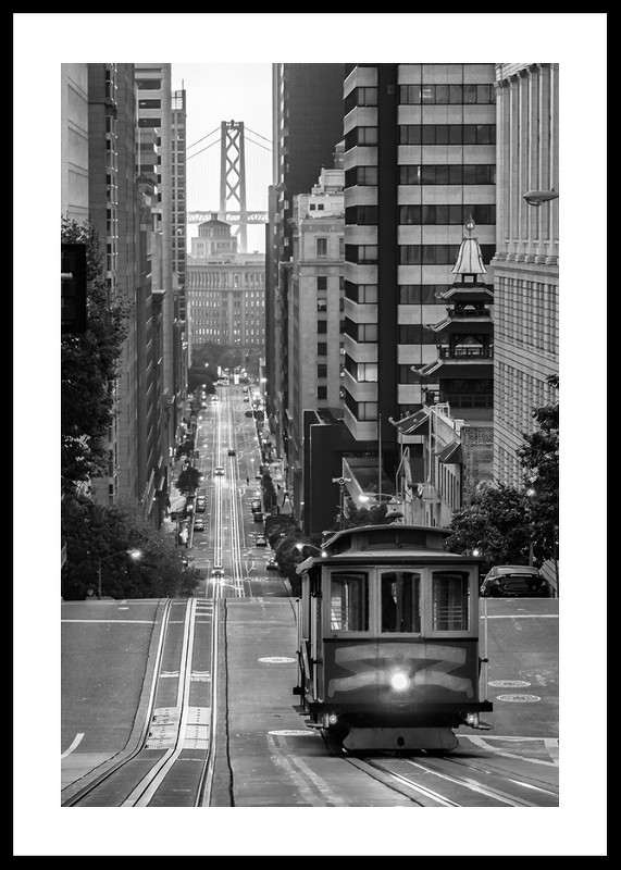 San Francisco Tram B&W-0