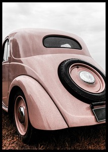 Vintage Pink Car No2-2