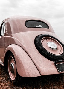 Vintage Pink Car No2-3