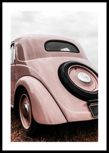 Vintage Pink Car No2-0