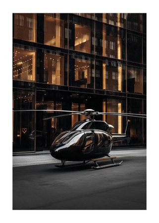 Poster Helicopter Street View No2