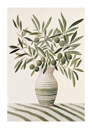 Poster Olives In Vase
