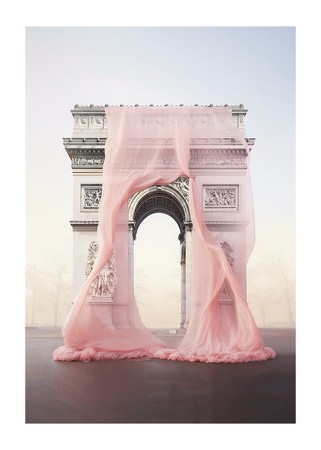 Poster Arc De Triomphe Rose