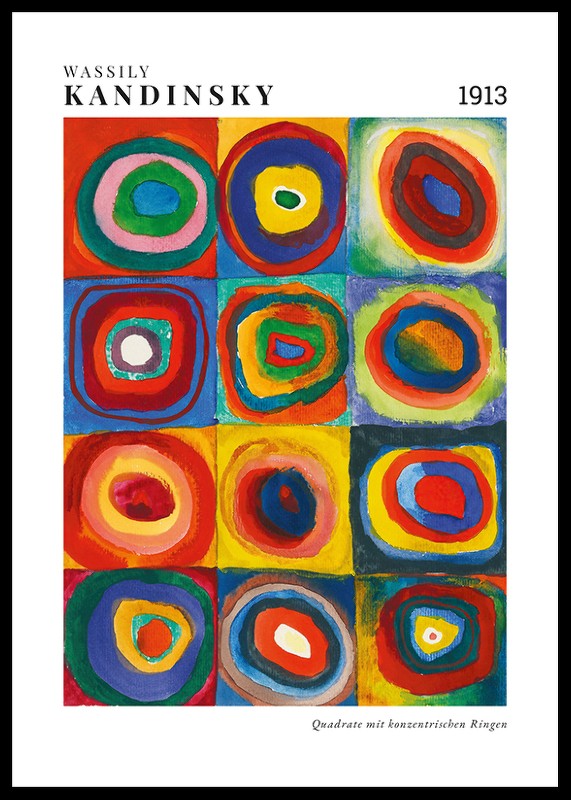 Quadrate Mit Konzentrischen Ringen By Wassily Kandinsky-0