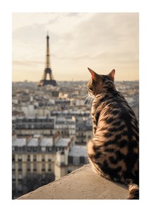 Poster Cat In Paris