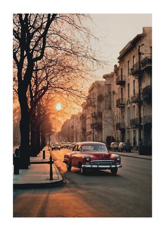 Poster Urban Vintage Car