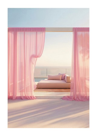 Poster Daybed In Pink