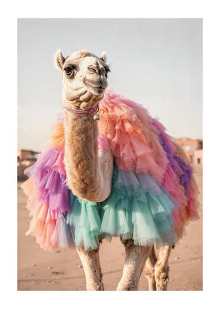 Poster Camel In Colors