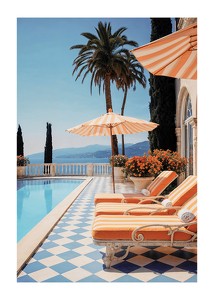 Poster Amalfi Coast Setting