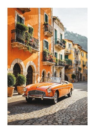 Poster Vintage Car Italy