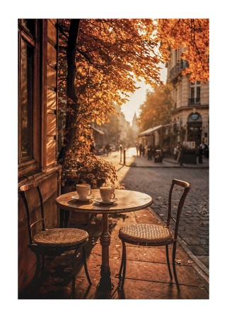 Poster Autumn Café