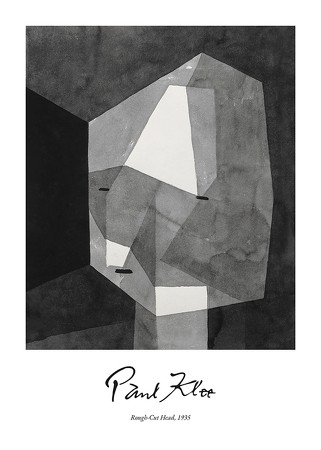 Poster Rough-Cut Head By Paul Klee
