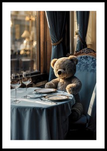 Teddy At The Dining Table-0