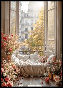 Flowers By The Open Window-2