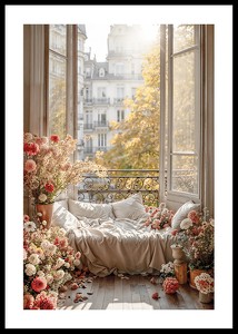 Flowers By The Open Window-0