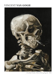 Head Of A Skeleton By Vincent Van Gogh-1