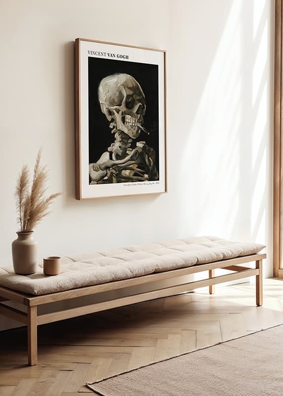 Poster Head Of A Skeleton By Vincent Van Gogh crossfade