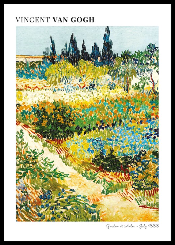 Garden At Arles By Vincent Van Gogh-0