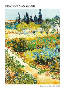 Garden At Arles By Vincent Van Gogh-1