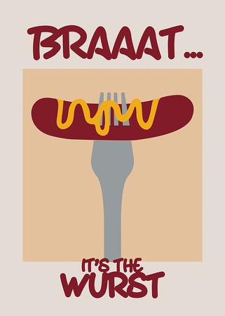Poster Braaatwurst
