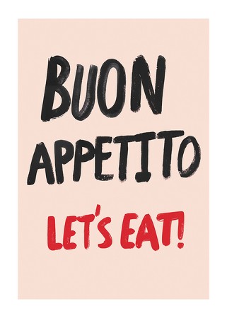 Poster Buon Appetito