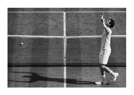 Poster Andy Murray Wimbledon 2016 B&W