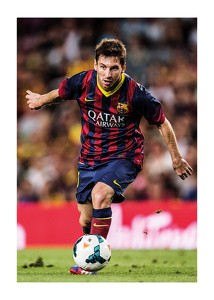 Poster Lionel Messi FC Barcelona 2013