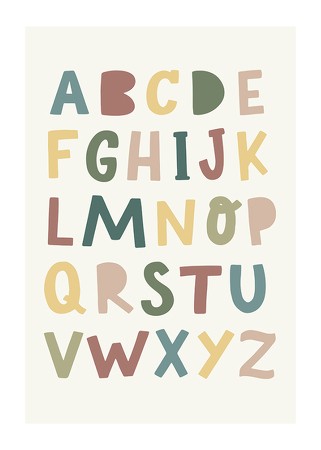 Poster Kids Alphabet