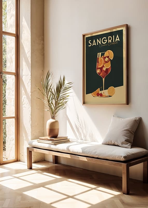 Poster Sangria Vintage Cocktail crossfade